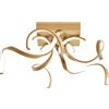 NOVECENTO Plafoniera LED Wendy Ø 57 cm beige IP20 bianco naturale NOVECENTO