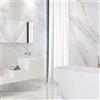 COVERLAM Piastrella da pavimento e rivestimento interno 100 x 100 cm Sp. 5.6 mm rettificato Calacatta in gres porcellanato bianco venato grigio/beage lucido traffico medio forte (pei 3/5)