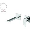 GATTONI RUBINETTERIA Rubinetto per lavabo ad incasso getto laminare cristallino Soffio bianco opaco GATTONI RUBINETTERIA