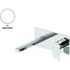 GATTONI RUBINETTERIA Rubinetto per lavabo ad incasso getto laminare cristallino Soffio bianco opaco GATTONI RUBINETTERIA