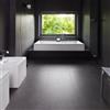 COVERLAM Piastrella da pavimento e rivestimento interno 100 x 300 cm Sp. 3.5 mm rettificato Concrete in gres porcellanato nero opaco traffico intenso (pei 4/5) R9