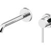 GATTONI RUBINETTERIA Rubinetto per lavabo ad incasso getto laminare cristallino Circle two cromo spazzolato opaco GATTONI RUBINETTERIA