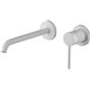 GATTONI RUBINETTERIA Rubinetto per lavabo ad incasso getto laminare cristallino Circle two bianco opaco GATTONI RUBINETTERIA