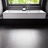 COVERLAM Piastrella da pavimento e rivestimento interno in gres porcellanato 100 x 100 cm rettificato nero opaco Concrete Negro R9 traffico intenso (pei 4/5) Sp. 3.5 mm