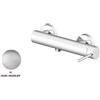GATTONI RUBINETTERIA Rubinetto per doccia getto laminare cristallino monocomando Circle two nichelato GATTONI RUBINETTERIA