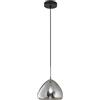 LA MIA LUCE Lampadario Glamour Glow D.25 cromo paralume fumo E27 LA MIA LUCE