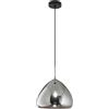 LA MIA LUCE Lampadario Glamour Glow D.35 cromo paralume fumo E27 LA MIA LUCE
