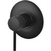 GATTONI RUBINETTERIA Rubinetto per incasso doccia getto laminare cristallino ad incasso monocomando Circle two nero opaco GATTONI RUBINETTERIA