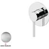 GATTONI RUBINETTERIA Rubinetto doccia getto laminare cristallino ad incasso monocomando Circle two nichelato opaco GATTONI RUBINETTERIA