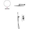 GATTONI RUBINETTERIA Kit incasso doccia Soffio bianco opaco