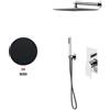 GATTONI RUBINETTERIA Kit incasso doccia Soffio nero