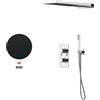 GATTONI RUBINETTERIA Kit incasso doccia Soffio c/GBOX nero