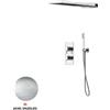 GATTONI RUBINETTERIA Kit incasso doccia Soffio C/GBOX nickel spazzolato