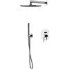 GATTONI RUBINETTERIA Kit incasso doccia Circle Two cromo