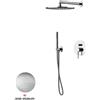GATTONI RUBINETTERIA Kit incasso doccia Circle Two nickel spazzolato
