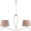 Leroy Merlin Lampadario Country charm Lampadario Country charm Zen 2x E27 bianco paralume bianco 2x E27