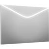 Leroy Merlin Specchio retroilluminato rettangolare Mail L 100 x H 70 x P 2.5 cm