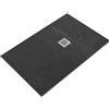 SANYCCES Piatto doccia SANYCCES in resina STRATO grafite L 100 x L 180 x H 2.7 cm effetto pietra