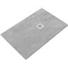 SANYCCES Piatto doccia SANYCCES in resina STRATO bianco L 70 x L 90 x H 2.7 cm opaco effetto pietra