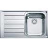 Franke Lavello integrato 1 vasca in inox argento FRANKE Neptune L 51 x L 86 cm