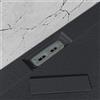 SANYCCES Piatto doccia SANYCCES in resina SIENA nero L 80 x L 140 x H 3 cm opaco effetto ardesia