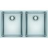 Franke Lavello integrato 2 vasche in inox argento FRANKE Maris inox L 44 x L 74 cm