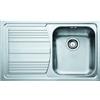 Franke Lavello integrato 1 vasca in inox argento FRANKE Logica Line L 50 x L 79 cm