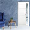 Leroy Merlin Porta interna scorrevole Ropes inciso in legno colore bianco, L 80 x H 210 cm, apertura reversibile