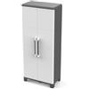 Leroy Merlin Armadio alto Transforming ARREDO 4M in polipropilene, grigio chiaro L 78 x H 184.4 x P 43.6 cm 2 ante, adatto per interno/esterno