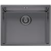 PYRAMIS Lavello sottotop 1 vasca in inox grigio PYRAMIS Astris L 40 x L 50 cm