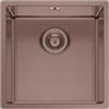 PYRAMIS Lavello integrato 1 vasca in inox rame PYRAMIS Astris L 40 x L 40 cm