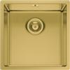 PYRAMIS Lavello integrato 1 vasca in inox oro PYRAMIS Astris L 40 x L 40 cm