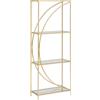 Leroy Merlin Libreria 3 ripiani Artif L 56 x P 25 x H 151.5 cm oro, portata per ripiano 12 kg