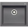 PYRAMIS Lavello integrato 1 vasca in granito grigio PYRAMIS Voyager L 50 x L 57 cm
