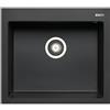 PYRAMIS Lavello integrato 1 vasca in granito nero PYRAMIS Voyager L 50 x L 57 cm