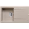 PYRAMIS Lavello integrato 1 vasca in granito beige PYRAMIS Kartesio L 50 x L 86 cm, reversibile