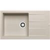 PYRAMIS Lavello integrato 1 vasca in granito beige PYRAMIS Athlos L 50 x L 86 cm, reversibile