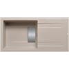 PYRAMIS Lavello integrato 1 vasca in granito beige PYRAMIS Kartesio L 50 x L 100 cm, reversibile