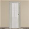 Leroy Merlin Porta interna scorrevole Cambridge Vetrata in vetro colore rovere grigio, L 80 x H 210 cm, apertura reversibile