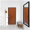 Master Porta blindata MASTER Hanger L 90 x H 210 cm in melaminico noce, apertura spingere a destra, falso telaio incluso