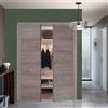 Leroy Merlin Porta per cabina armadio a battente Almond in legno colore grigio, L 120 x H 210 cm, apertura reversibile