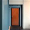 Master Porta blindata MASTER Service L 80 x H 210 cm in melaminico noce/bianco, apertura spingere a destra, falso telaio incluso