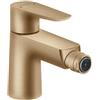 Hansgrohe Rubinetto per bidet getto laminare cristallino Talis E HANSGROHE bronzo spazzolato satinato