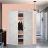 Leroy Merlin Porta interna a battente Beton in legno colore rovere grigio, L 120 x H 210 cm, apertura reversibile