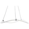 NOVECENTO Lampadario LED moderno Annie grigio Ø60cm, luce naturale 2700 lumen, NOVECENTO