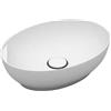 OLYMPIA CERAMICA Lavabo da appoggio OLYMPIA CERAMICA ovale in ceramica L 50 x H 14 x P 20 cm bianco lucido piletta non inclusa