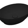 OLYMPIA CERAMICA Lavabo da appoggio OLYMPIA CERAMICA ovale in ceramica L 50 x H 14 x P 20 cm nero lucido piletta non inclusa