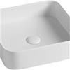 OLYMPIA CERAMICA Lavabo da appoggio Smash OLYMPIA CERAMICA quadrato in ceramica L 40 x H 14 x P 20 cm bianco lucido piletta non inclusa
