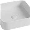 OLYMPIA CERAMICA Lavabo da appoggio Smash OLYMPIA CERAMICA quadrato in ceramica L 40 x H 14 x P 20 cm bianco opaco piletta non inclusa