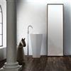 OLYMPIA CERAMICA Lavabo freestanding Centro Stanza quadrato H 82 x P 45 cm in pietra bianco